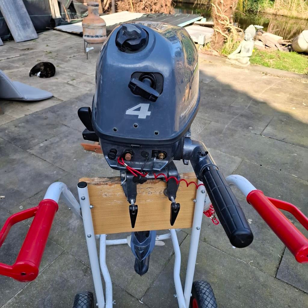 4pk yamaha 4 takt kortstaart, Watersport en Boten, Buiten- en Binnenboordmotoren, Ophalen of Verzenden, Zo goed als nieuw, Benzine