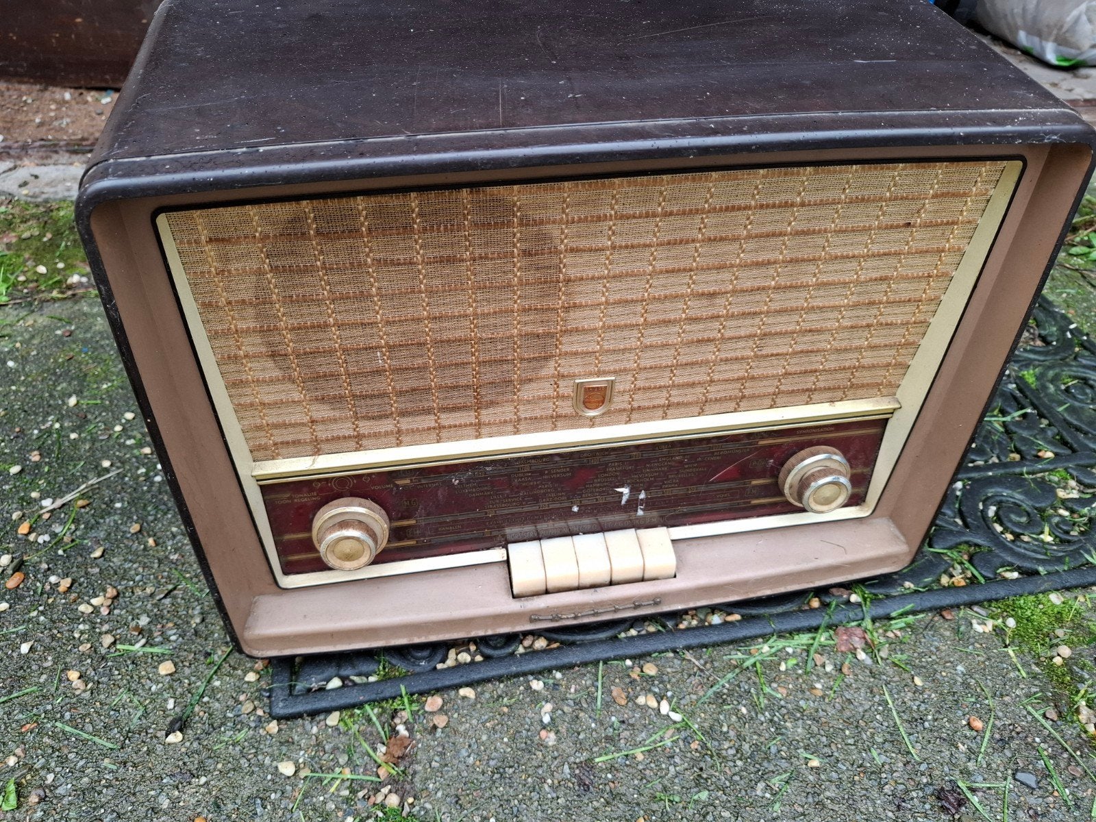Vintage Philips Radio - Klassieke Buizenradio, Ophalen, Gebruikt, Radio