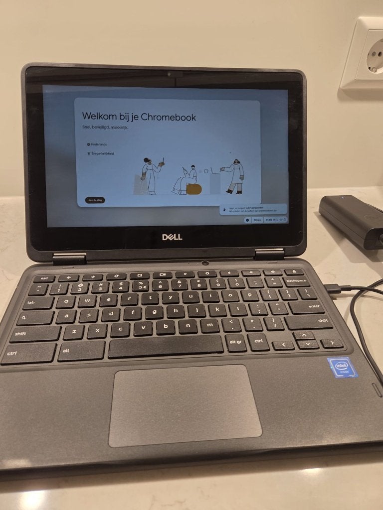 Dell Chromebook 3100 2-in-1, Computers en Software, Chromebooks, Ophalen, 4 GB of minder, Qwerty, Touchscreen