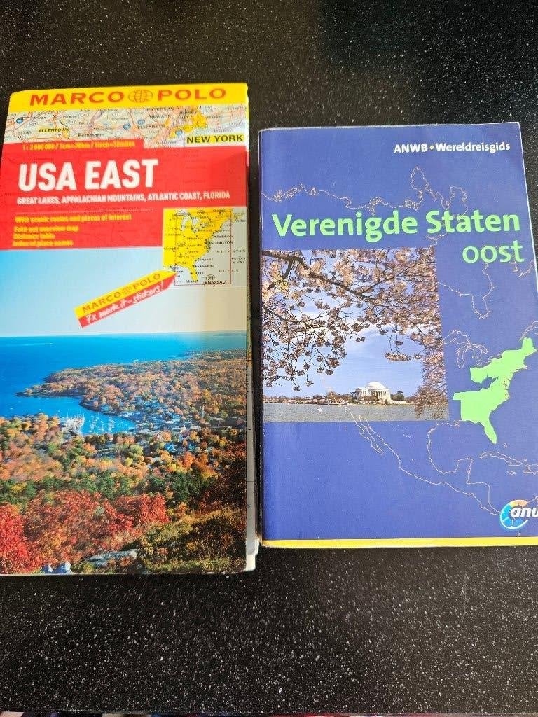 Reisgids Verenigde Staten Oost ANWB met wegenkaart, ANWB, Ophalen of Verzenden, Zo goed als nieuw, Reisgids of -boek