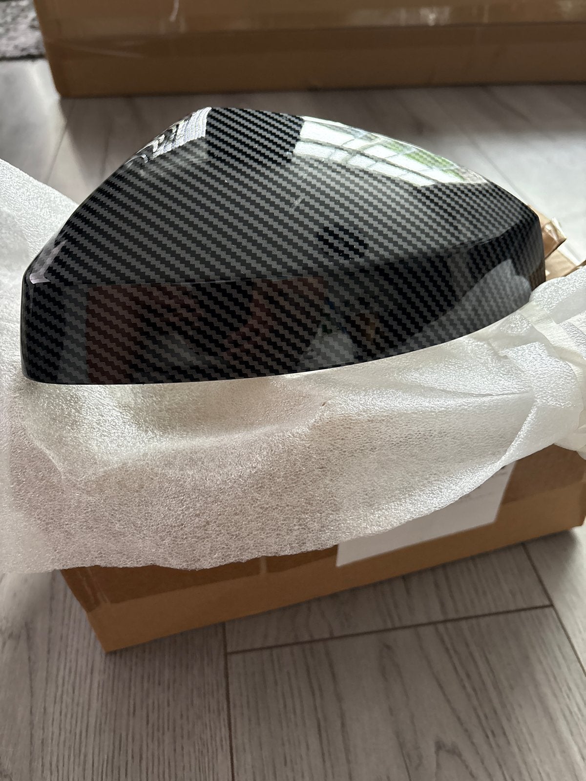 Carbon Look Spiegelkap Audi A3, Auto-onderdelen, Ophalen of Verzenden, Nieuw, Audi