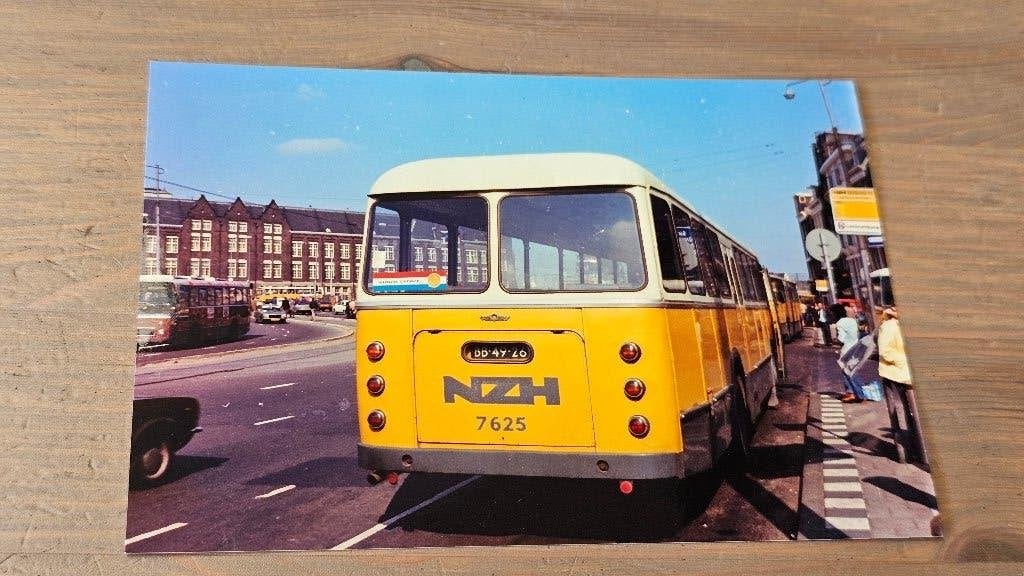 Foto BUS NZH Haarlem 7625, Verzamelen, Verzenden, Gebruikt, Bus of Metro, Overige typen