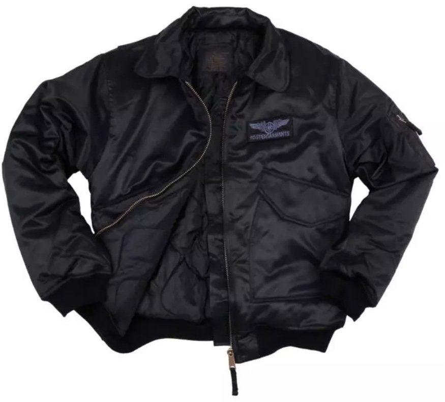 Pilotenjas bomber jacket zwart groen outdoor kleding jassen, Ophalen of Verzenden, Nieuw, Overige maten, Overige kleuren