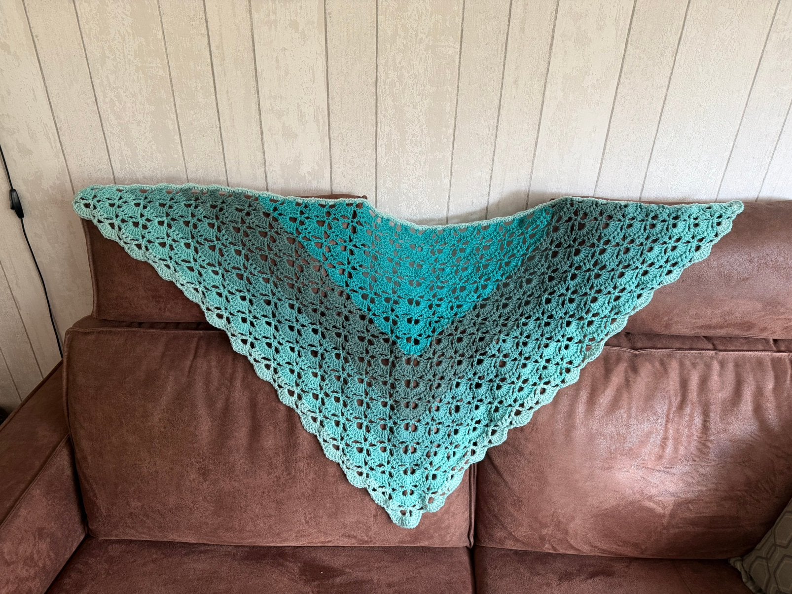 Gehaakte omslagdoek, Kleding | Dames, Verzenden, Nieuw, Sjaal