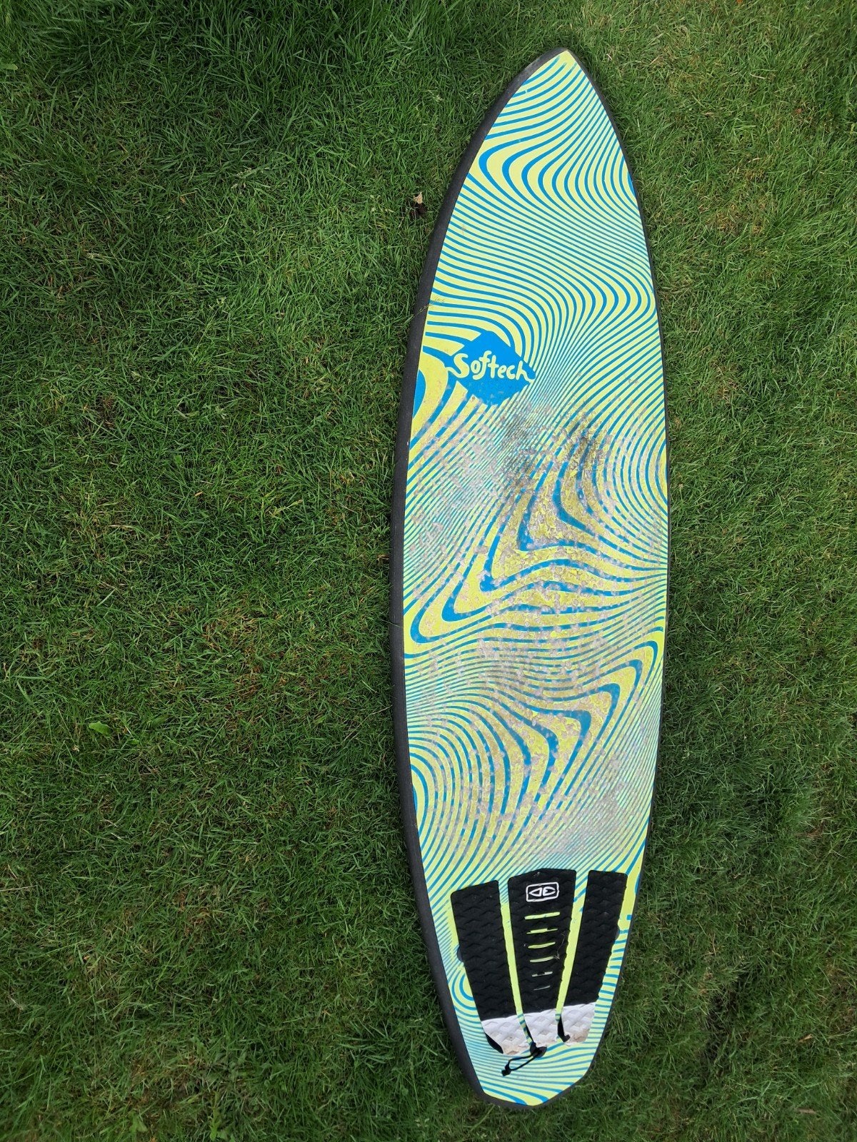 Softech Felipe Toledo Wildfire Softtop Surfboard 5'11", Watersport en Boten, Golfsurfen, Ophalen, Gebruikt, Shortboard, Met vinnen
