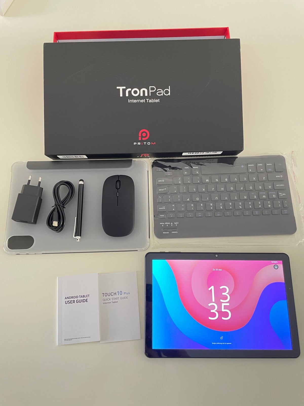 TronPad Touch 10 Plus Internet Tablet met accessoires, Computers en Software, 10 inch, Ophalen of Verzenden, Zo goed als nieuw
