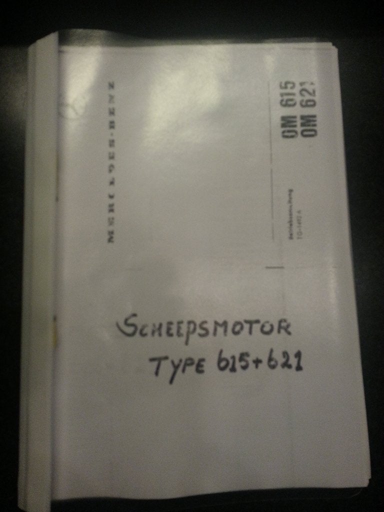 (PDF bestand) handleiding voor MERCEDES type 615 en 621, Ophalen, Nieuw, Motor en Techniek