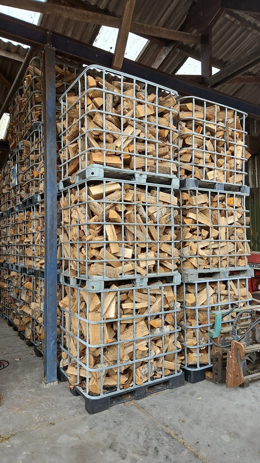 gekloofd eiken hout, Ophalen, Eikenhout, Blokken