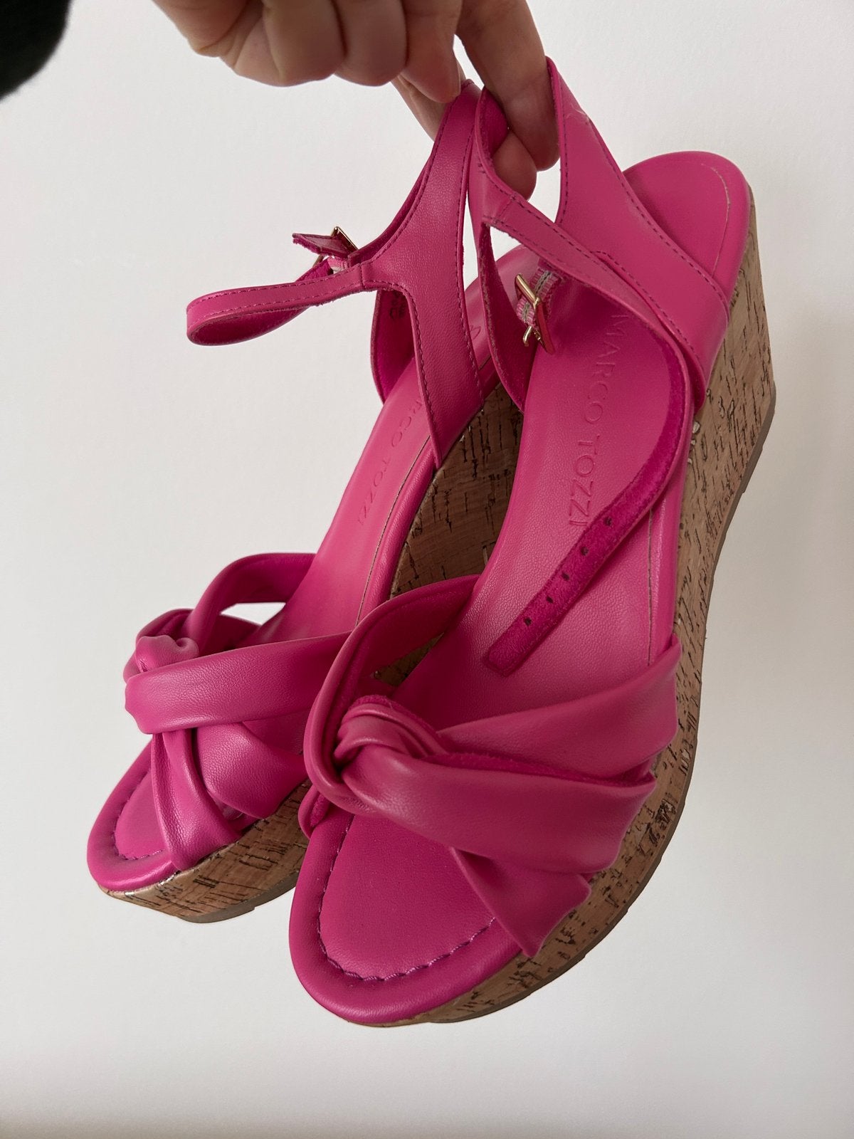 Roze sleehakken maat 40 Marco Tozzi, Nieuw, Roze, Sandalen of Muiltjes, Ophalen of Verzenden