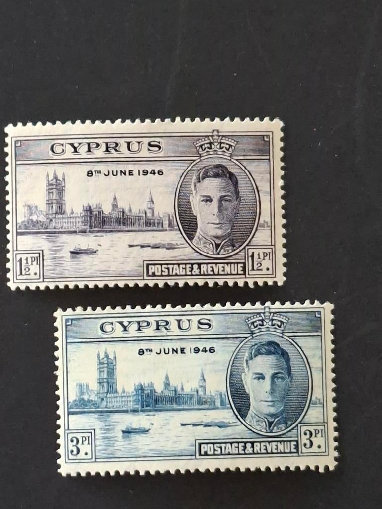 GERESERVEERD  !!   Cyprus Mi 155-156.  100% postfris, Verzenden, Overige landen, Postfris