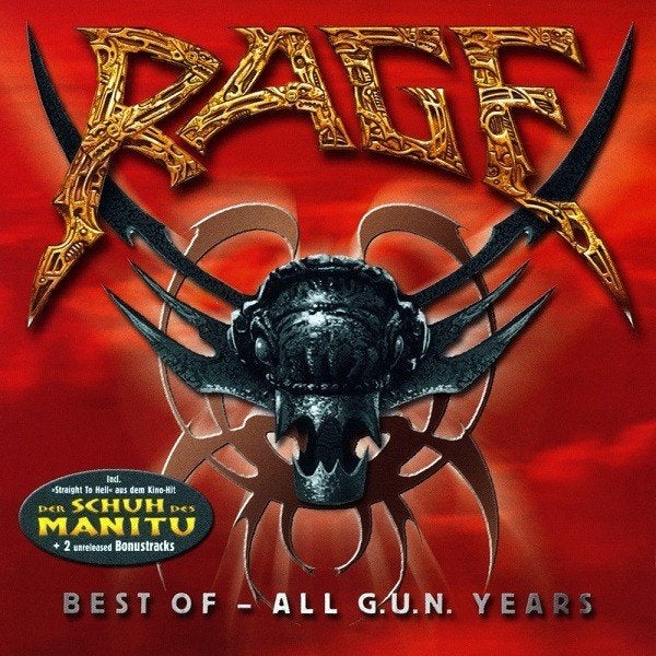 Rage - Best Of - All G.U.N. Years CD, Inclusief boekje, Ophalen of Verzenden, Verzamelalbum, Heavy metal