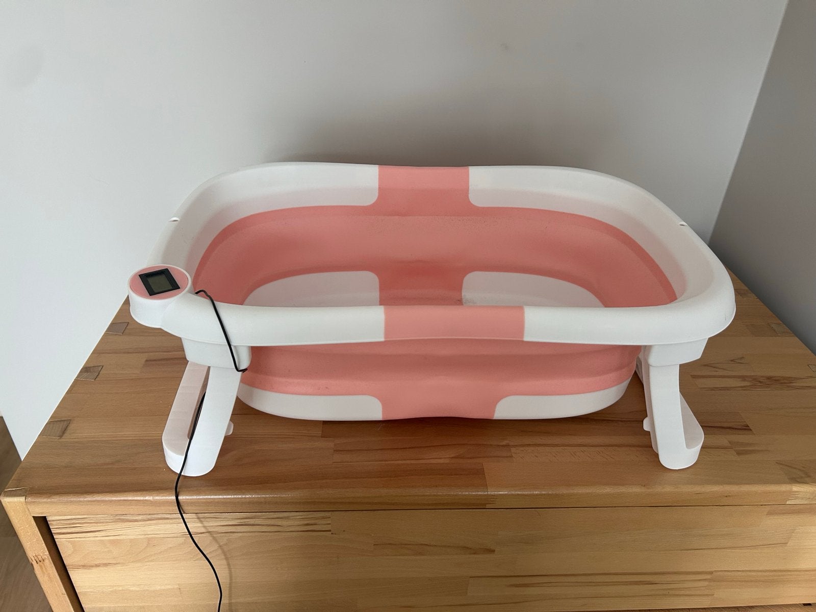 Opvouwbaar babybadje met thermometer, Kinderen en Baby's, Zo goed als nieuw, Badje, Standaard, Ophalen