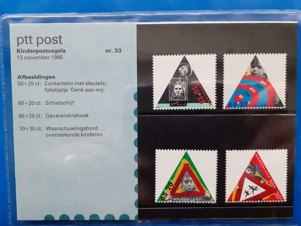 Postzegelmapje 33 - Kinderpostzegels 1985, Postzegels en Munten, Postzegels | Nederland, Verzenden, Na 1940, Postfris