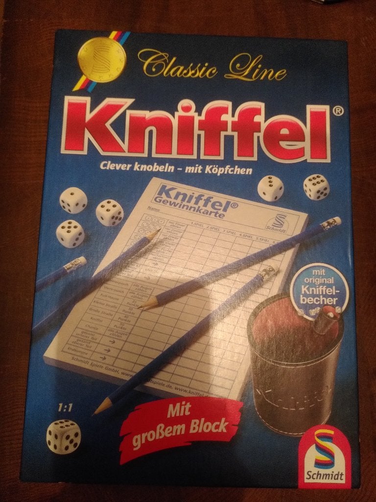 Kniffel (Yahtzee), Vijf spelers of meer, Ophalen, Zo goed als nieuw, Schmidt