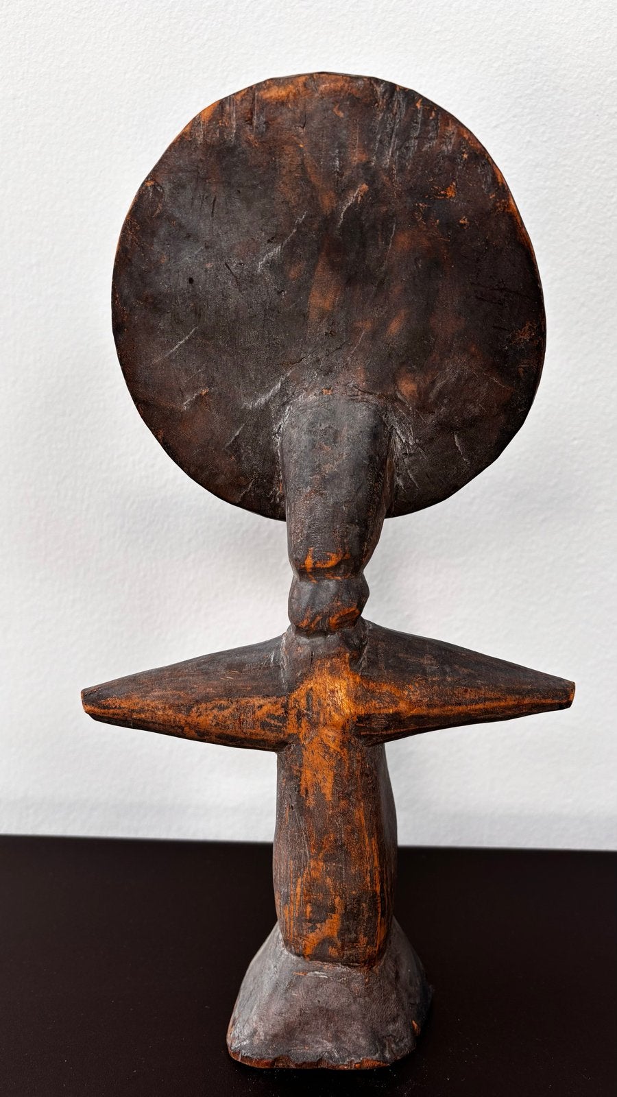 Vintage Afrikaans houten beeldje - Vruchtbaarheidsbeeldje, Ophalen of Verzenden