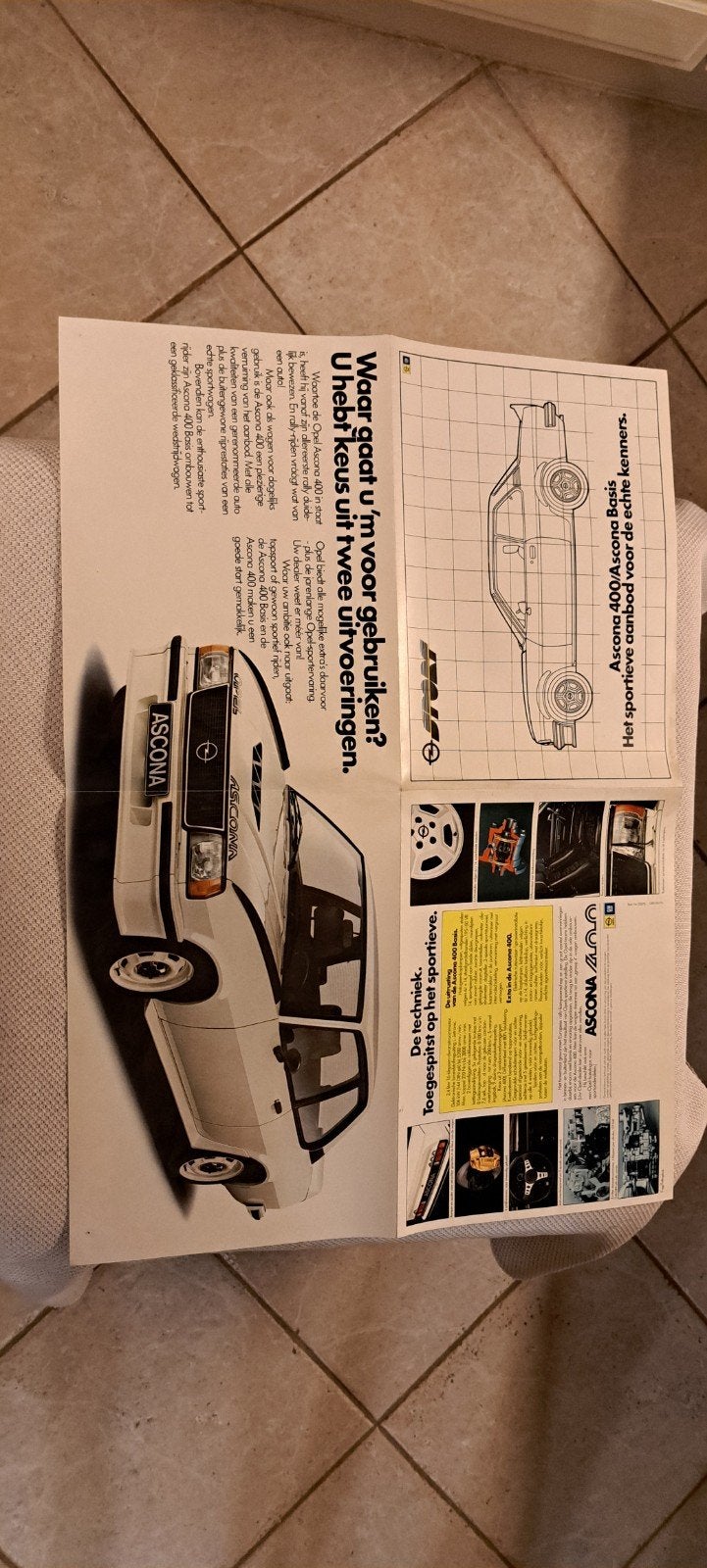 opel ascona 400 brochure 1979, Ophalen of Verzenden, Zo goed als nieuw, Opel