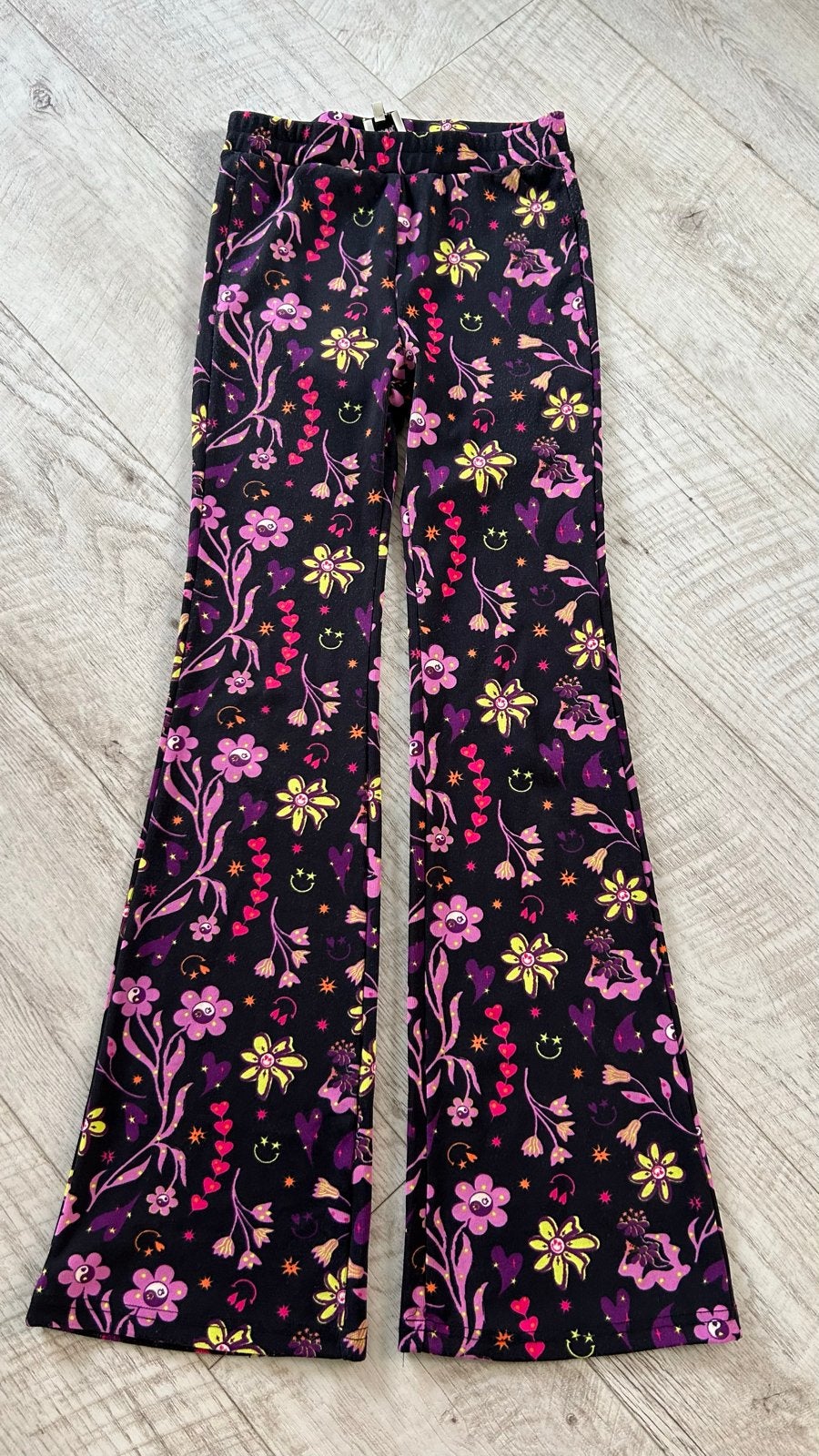 Shoeby flared broek met bloemenprint maat 158/164, Ophalen, Zo goed als nieuw, Meisje, Broek
