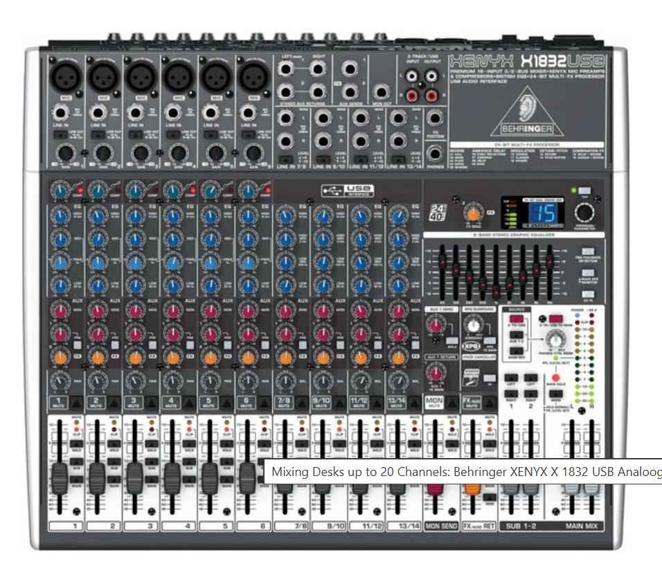 Perfecte Behringer XENYX  1832usb, Muziek en Instrumenten, Mengpanelen, Ophalen of Verzenden, Zo goed als nieuw, 10 tot 20 kanalen