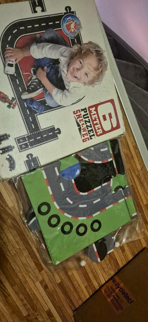 6 Meter Puzzel Snelweg - Speelkleed voor Kinderen, Ophalen of Verzenden, Meer dan 50 stukjes, Gebruikt, 2 tot 4 jaar