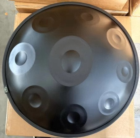 Handpan Zwart – 9 Noten – D Kurd – Inclusief draagtas, Ophalen of Verzenden, Nieuw, Melodische percussie