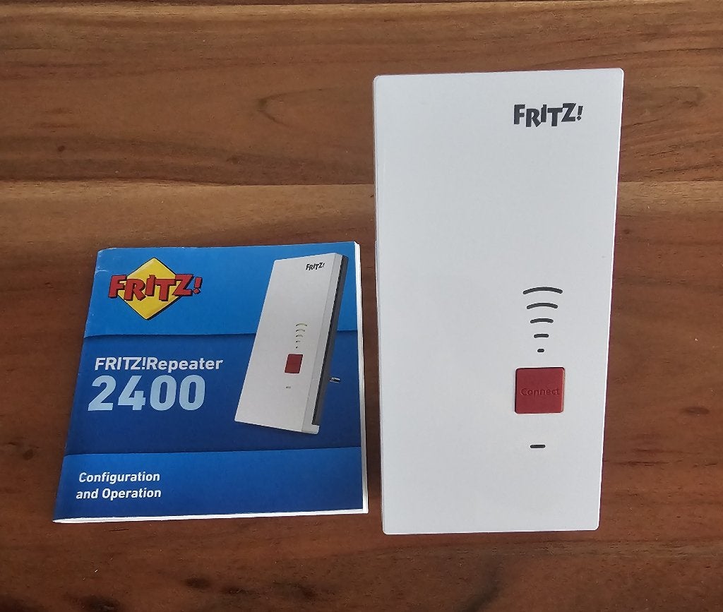 FRITZ!Repeater 2400 - Wifi versterker, Computers en Software, Ophalen of Verzenden, Zo goed als nieuw, FRITZ!