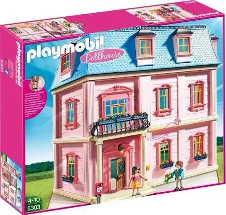 Playmobil Herenhuis 5303 met Meubels, Kinderen en Baby's, Speelgoed | Playmobil, Ophalen of Verzenden, Gebruikt, Complete set