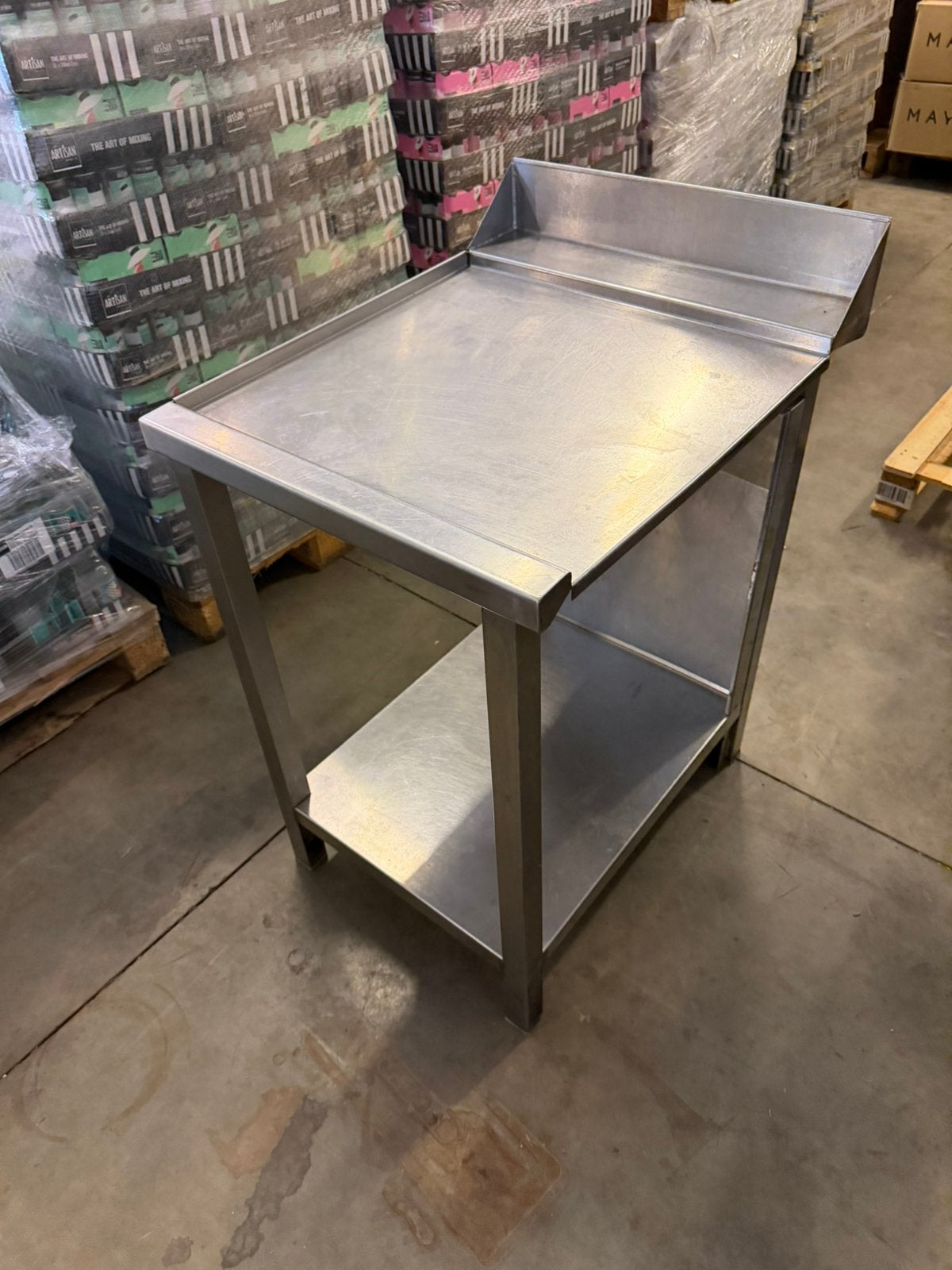 Professionele RVS Werktafel / Machinetafel (55x65 cm) Horeca, Doe-het-zelf en Verbouw, Werkbanken, Ophalen, Gebruikt, ., .