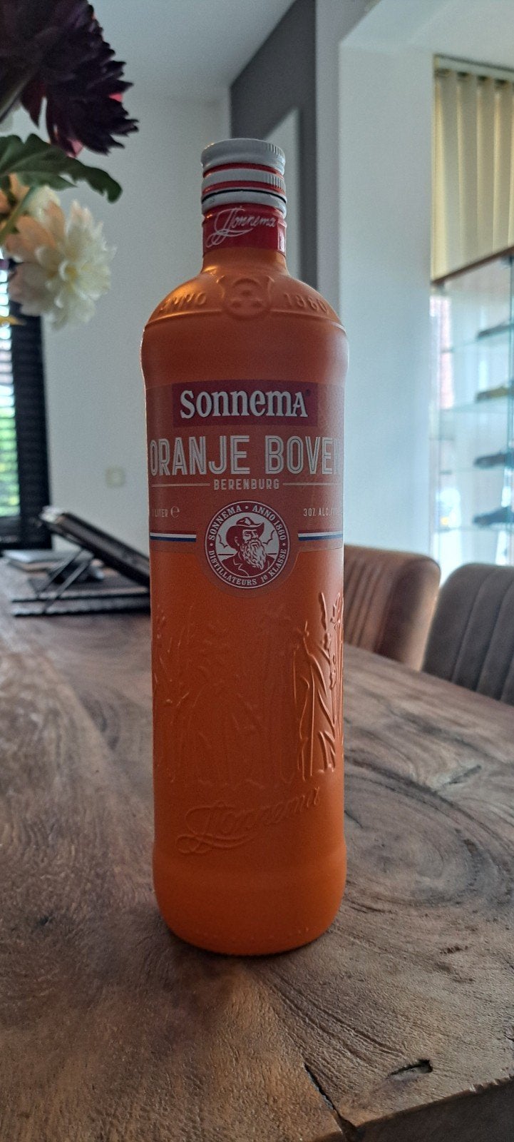 oranje Sonnema Beerenburg fles., Ophalen of Verzenden