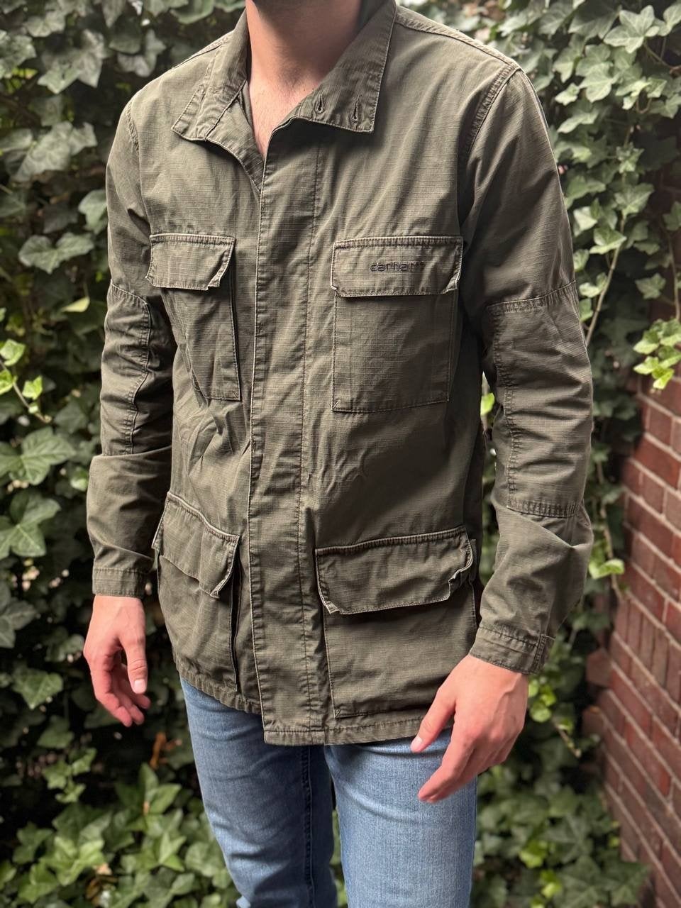 Carhartt Rugged Outdoor Wear Field Jacket – maat L, Ophalen of Verzenden, Zo goed als nieuw, Maat 48/50 (M), Groen