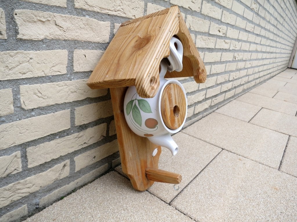 Handgemaakt Theepot vogelhuisje nieuw, Ophalen of Verzenden, Nieuw
