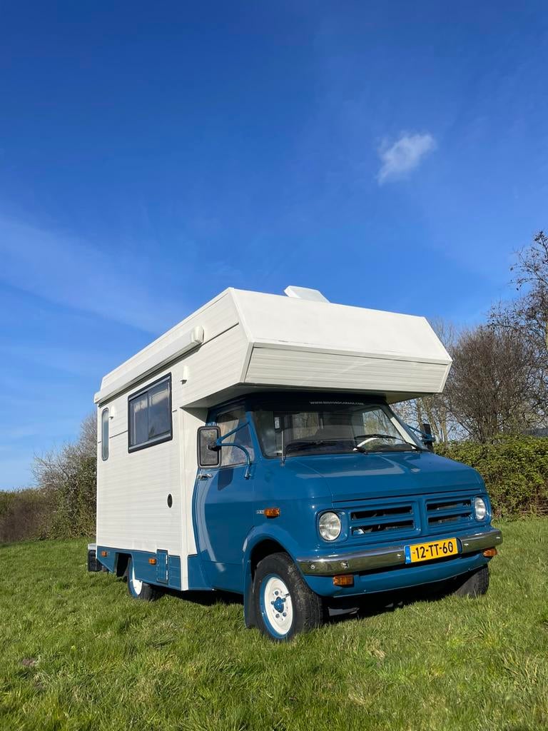 Knappe Bedford cf250 benzine camper belastingvrij oldtimer, Caravans en Kamperen, Campers, Overige merken, Standaard zit, Alkoof