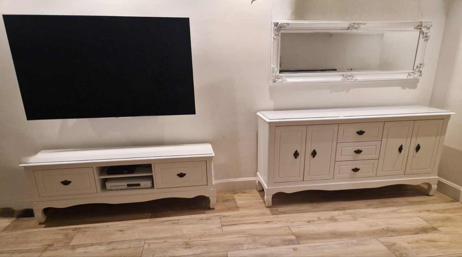 Dressoir, tv meubel en salontafel landelijke stijl, Huis en Inrichting, Kasten | Televisiemeubels, Ophalen, Glas, Klassiek, Landelijk