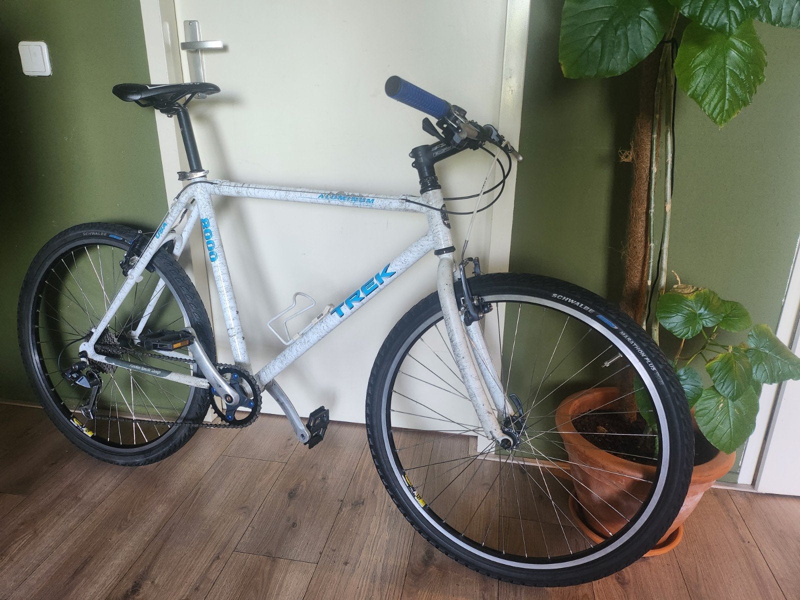 Trek 8000 1991 aluminium retro mountainbike, Fietsen en Brommers, Gebruikt, Velgrem, 49 tot 53 cm, Ophalen