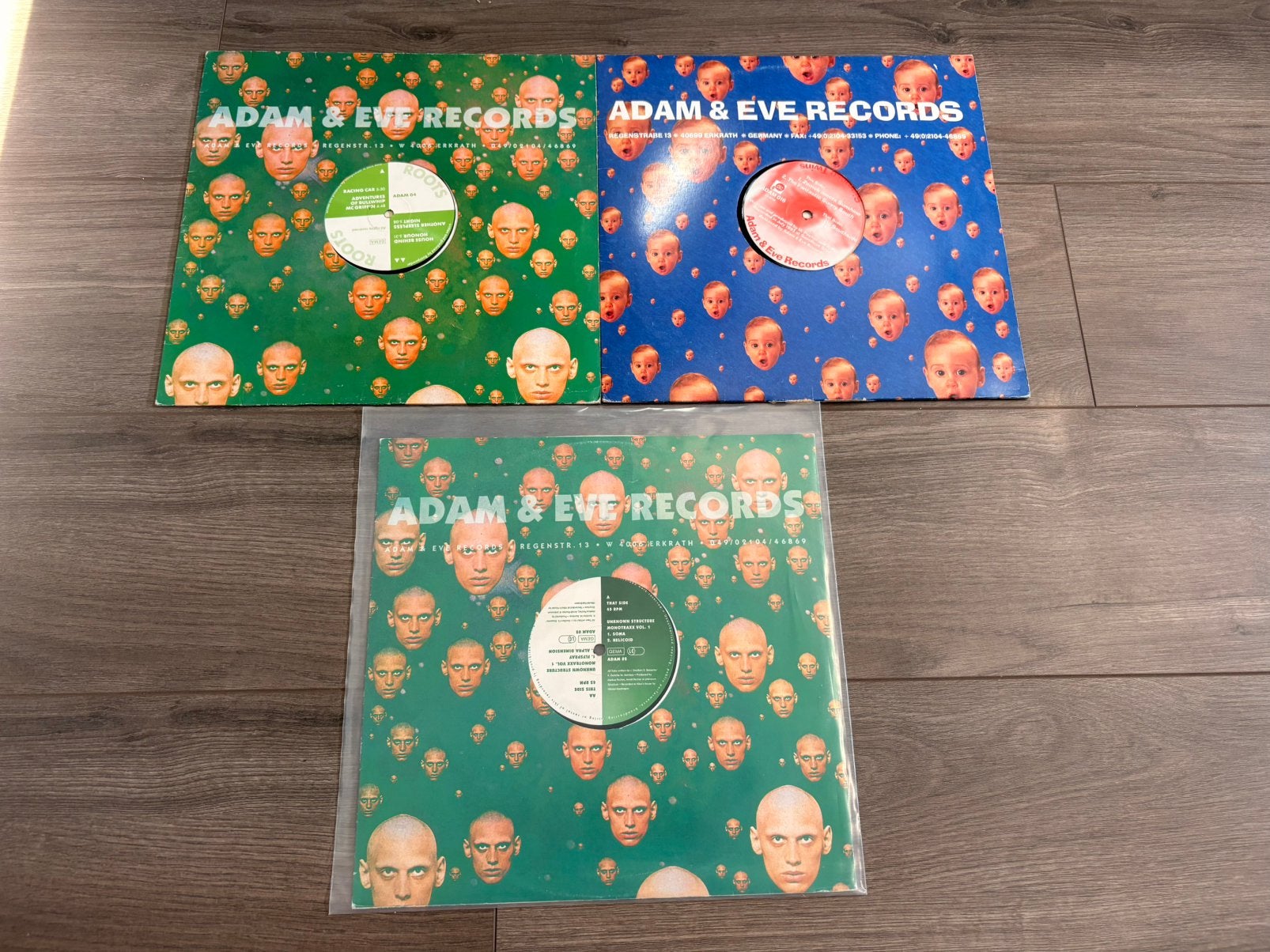 3x Adam & Eve Records, Ophalen of Verzenden, Zo goed als nieuw, Overige formaten