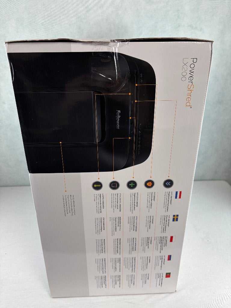 Fellowes Powershred LX200 Papiervernietiger Micro-Cut P-4, Gesworenhoekseweg 3A 5047 TM Tilburg, Fellowes Benelux B.V., Nieuw