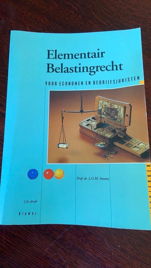 Prof. Dr. Leo Stevens - Elementair belastingrecht, Ophalen of Verzenden, WO