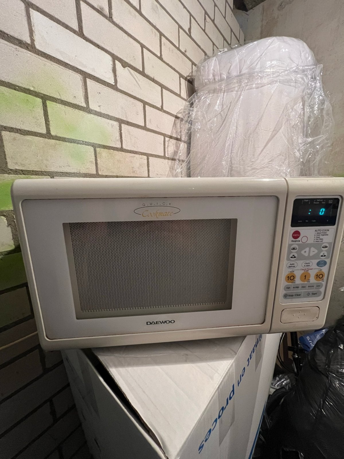 Daewoo Cookmate Magnetron - Wit, Witgoed en Apparatuur, Magnetrons, Gebruikt, Vrijstaand, Magnetron, 45 tot 60 cm, Draaiplateau