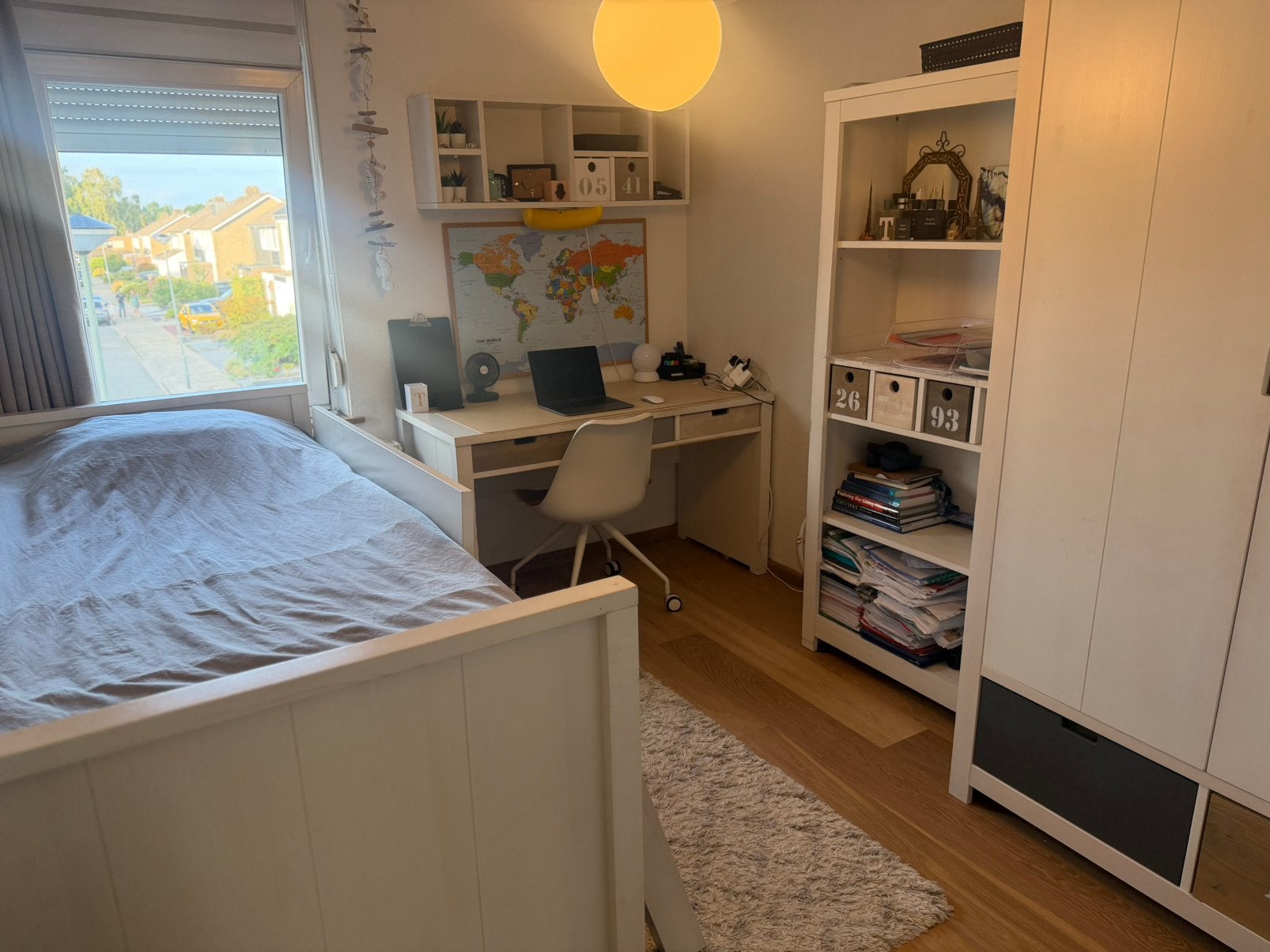 Slaapkamer Bopita Basic Wood, Ophalen, 85 tot 100 cm, Zo goed als nieuw, Lattenbodem