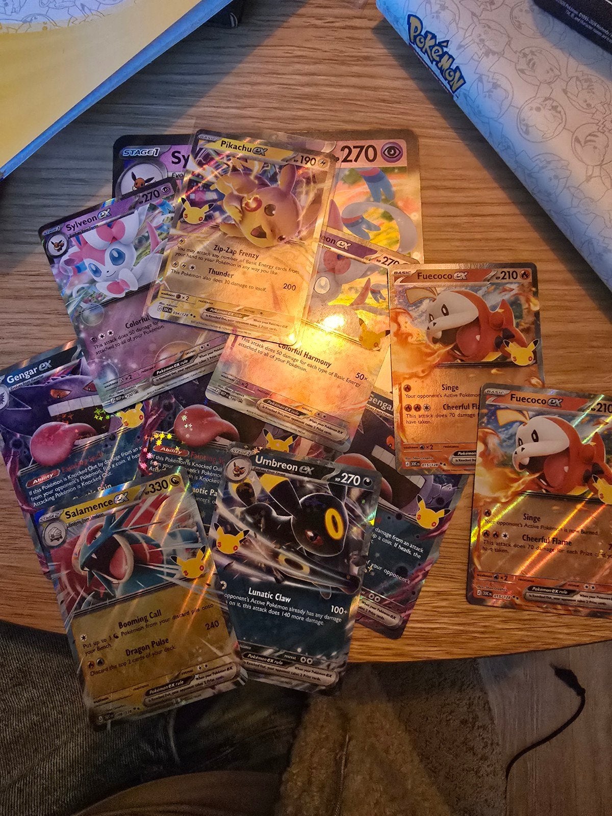 11 x EX kaart 30th celebration + 1 jumbo kaart + pikachu EX, Ophalen of Verzenden, Nieuw