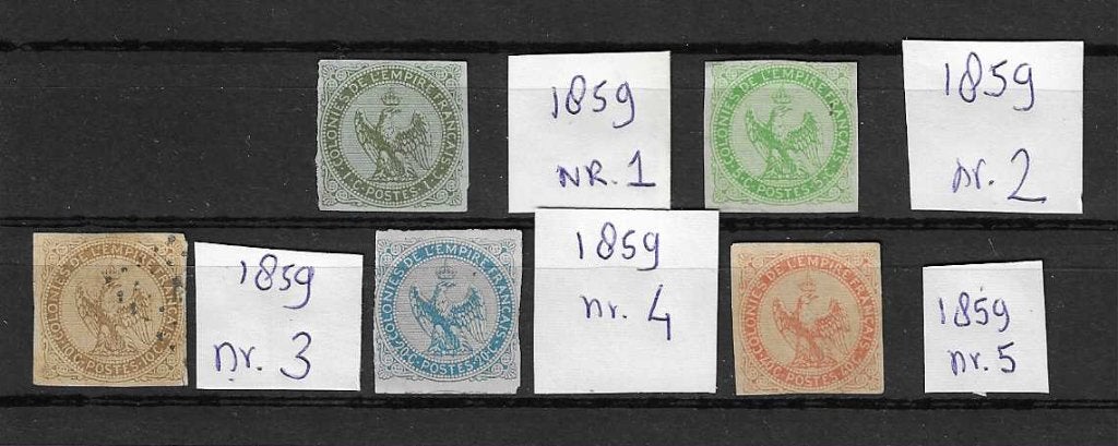 Franse kolonieen Frans Empire 1859/1865 Frankrijk, Ophalen of Verzenden