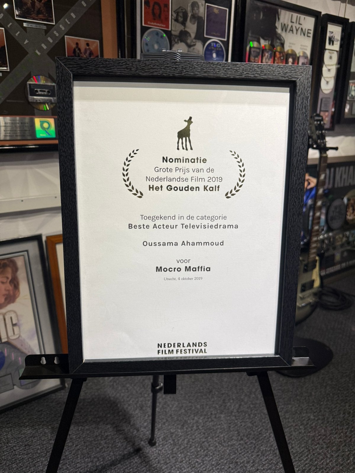 Gouden Kalf Nominatie Award Mocro Maffia (Film Festival), Ophalen of Verzenden, Zo goed als nieuw, Overige typen