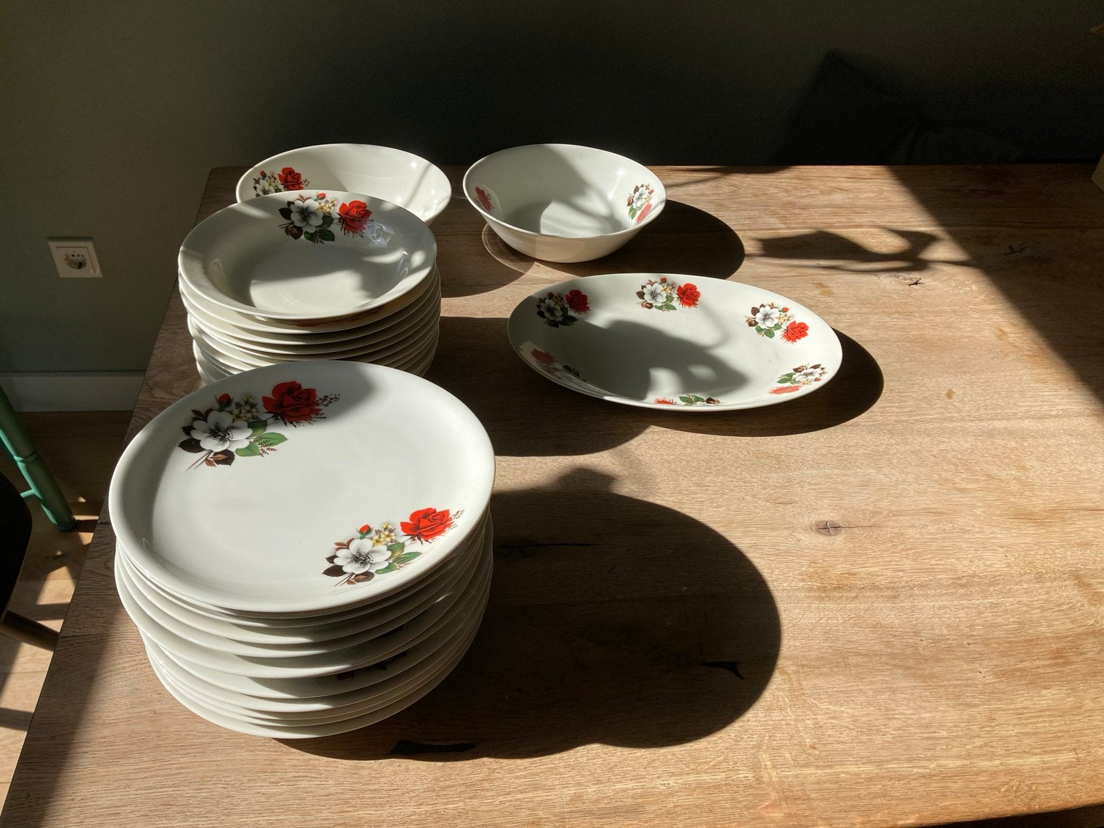 Nieuw Schwabap Servies: 12 dinerborden, 12 diepe borden, 2 s, Overige merken, Vintage, Nieuw, Ophalen of Verzenden