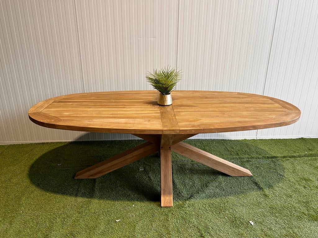 Lifestyle Brookline Teakhouten Tuintafel 240x120 cm Nieuwsta, ., Teakhout, Ophalen of Verzenden, Zo goed als nieuw