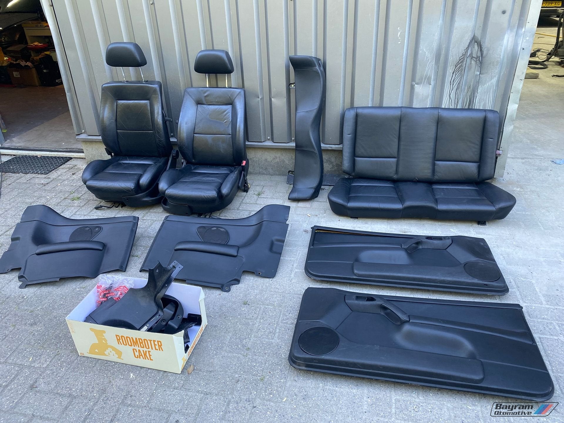 VW Golf 3 / 3,5 zwarte lederen interieur compleet leder stoe, Auto-onderdelen, Interieur en Bekleding, Gebruikt, -, Volkswagen