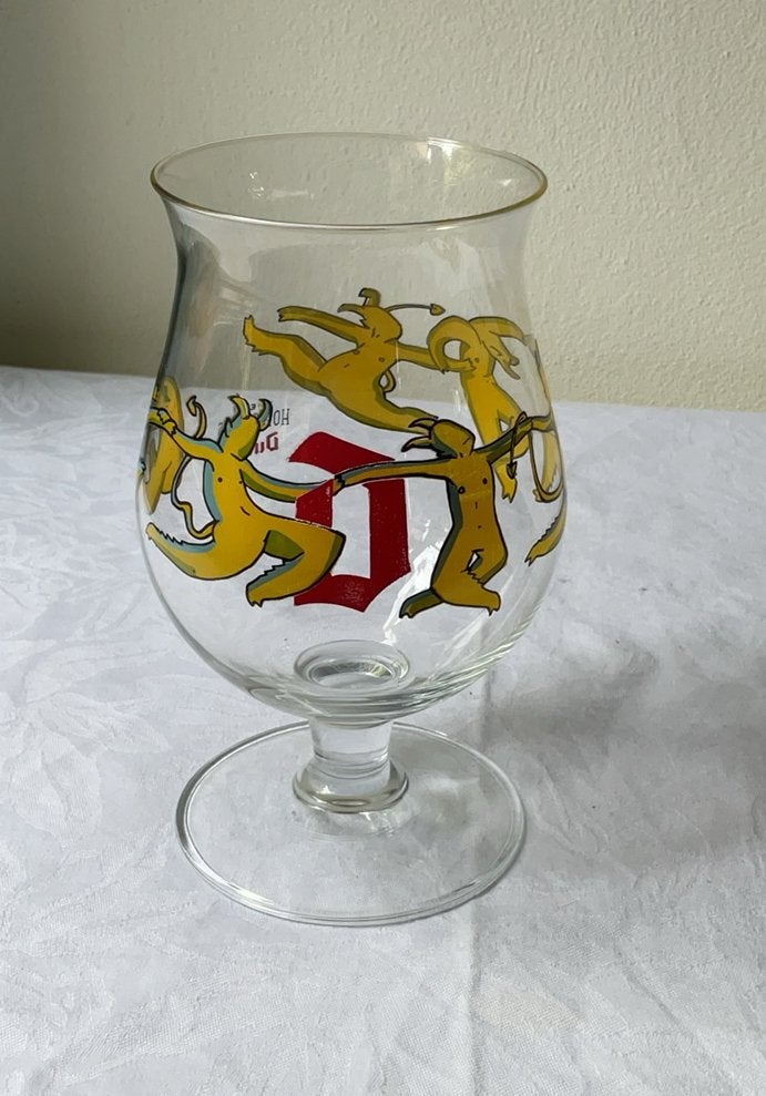 Duvel bierglas limited edition 6 hop devils, Ophalen of Verzenden, Zo goed als nieuw, Glas of Glazen, Duvel