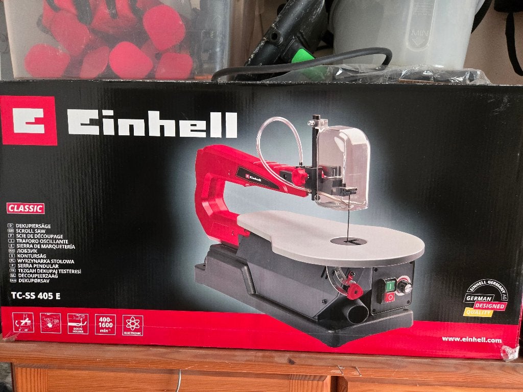 einhell decoupeerzaag machine, Doe-het-zelf en Verbouw, Ophalen, Decoupeerzaag, Nieuw, 30 tot 70 mm