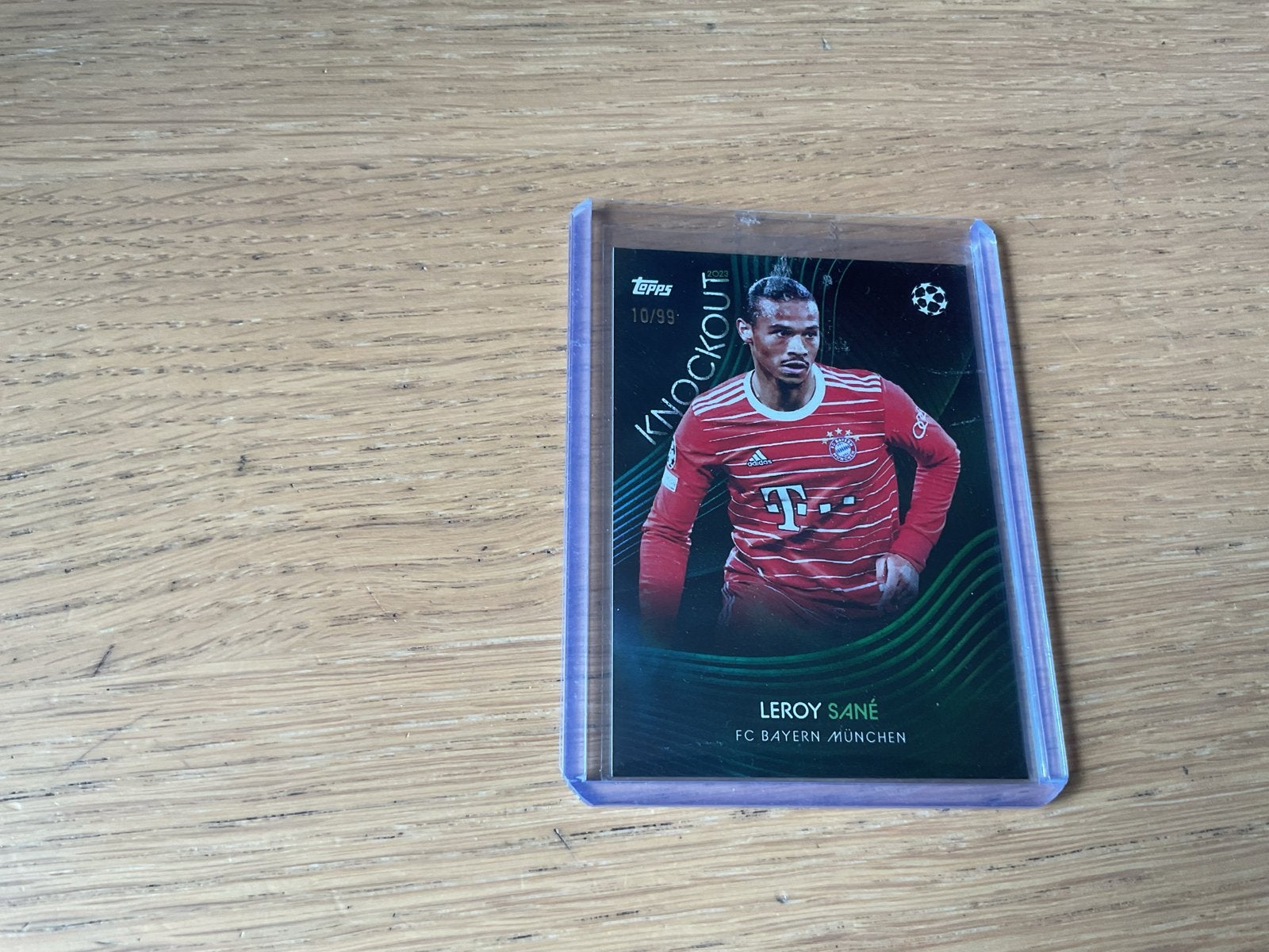 Leroy Sané Topps Bayern München Voetbalkaart /99, Ophalen of Verzenden, Zo goed als nieuw, Buitenlandse clubs, Spelerskaart