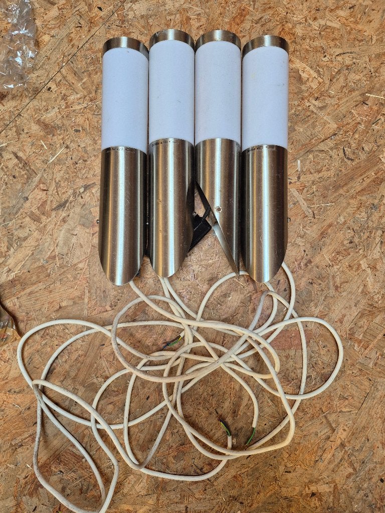 Buitenlampen, Tuin en Terras, Buitenverlichting, Gebruikt, Wandlamp, Aluminium, Ophalen of Verzenden