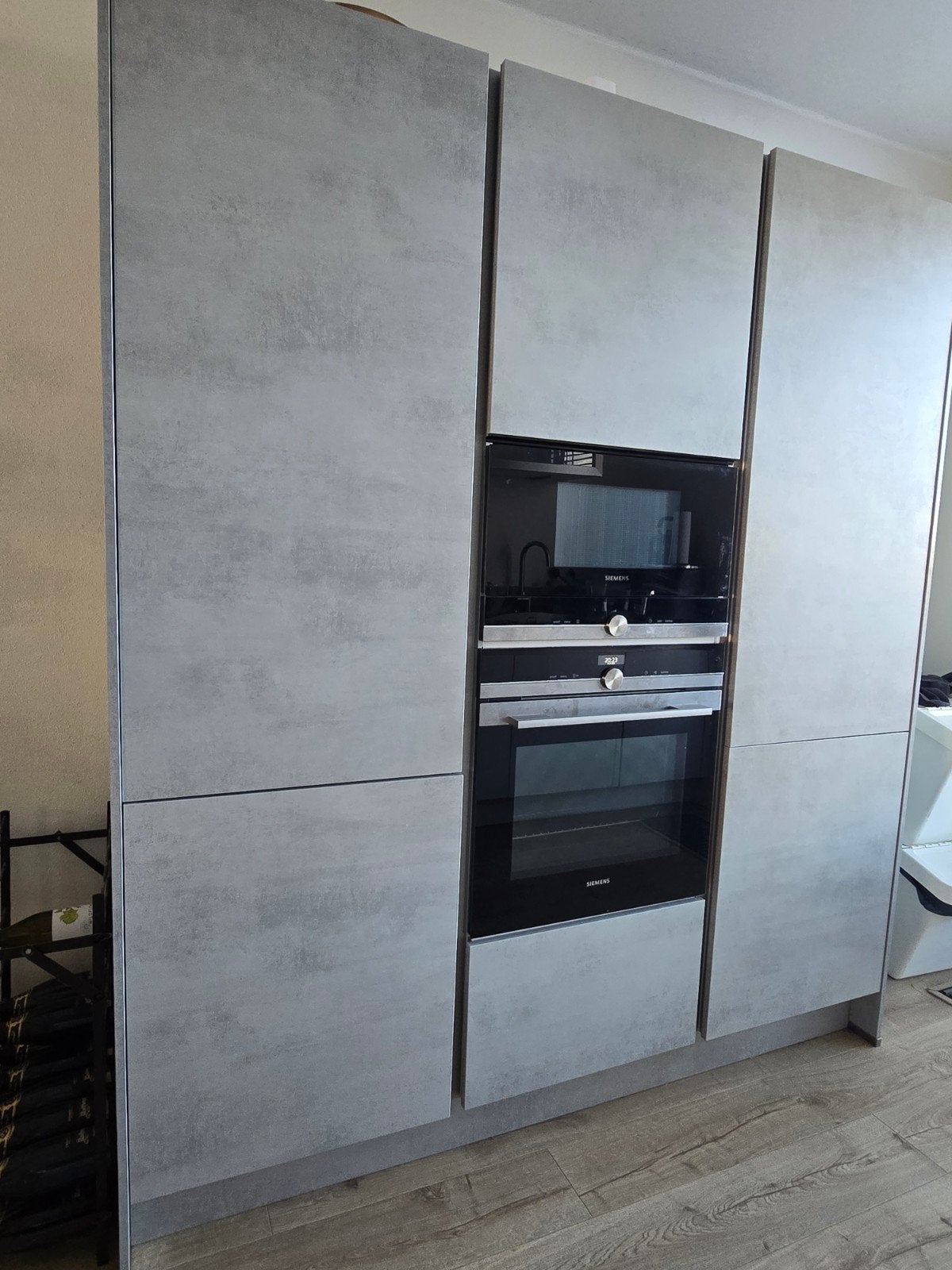 Moderne betongrijze keuken (excl. oven/magnetron), Ophalen, Gebruikt
