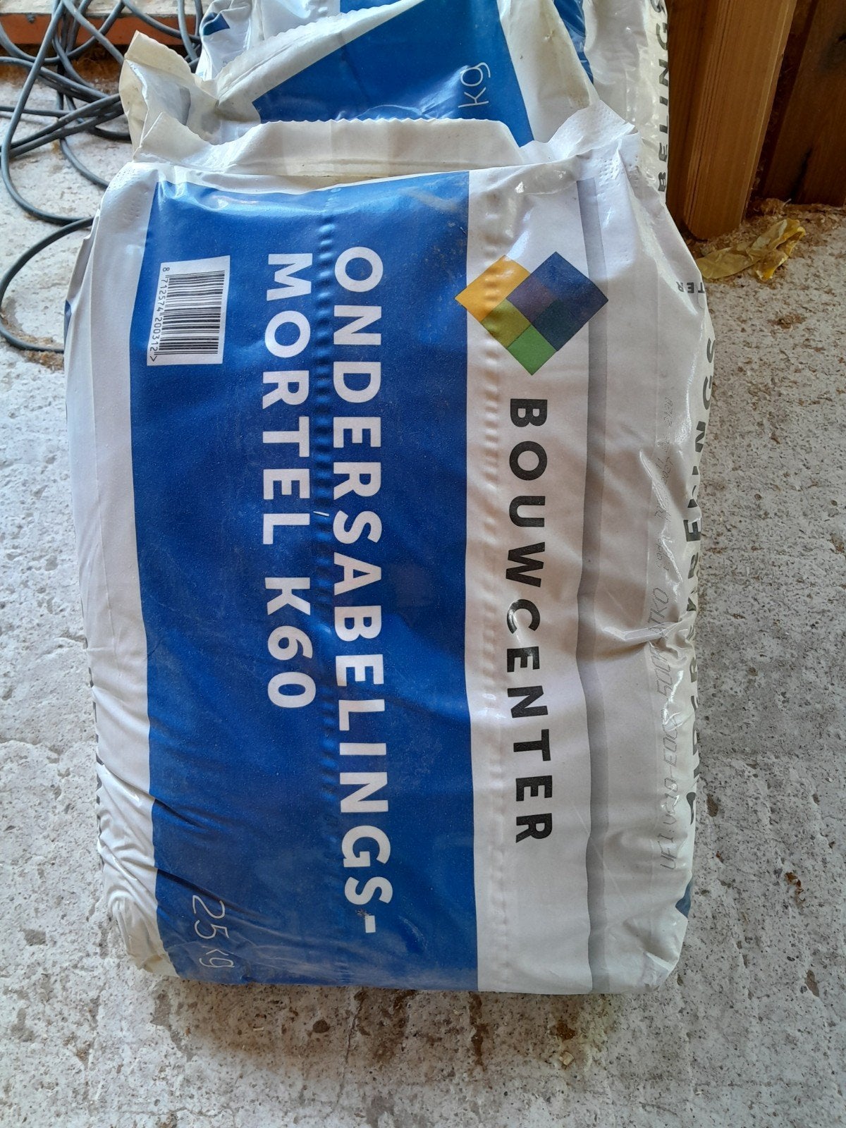 80 kg Bouwcenter ondersabelingsmortel K60 - Nieuw, Ophalen of Verzenden